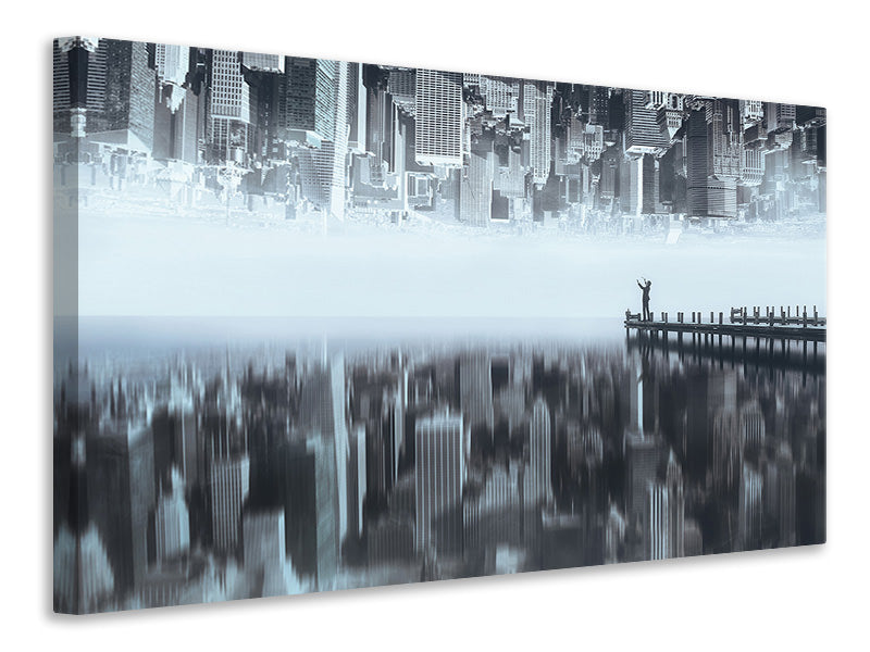 modern-4-piece-canvas-print-city-of-mirror