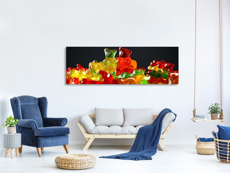panoramic-3-piece-canvas-print-colorful-gummy-bears