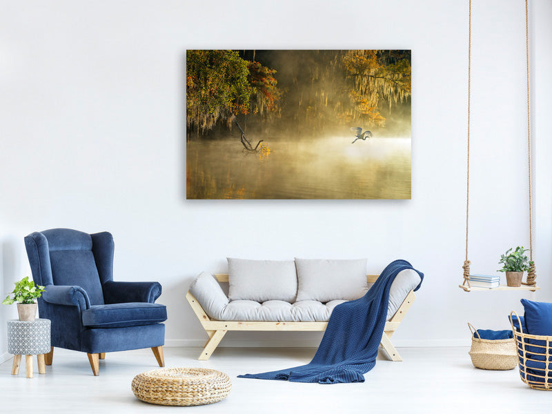 panoramic-3-piece-canvas-print-egret