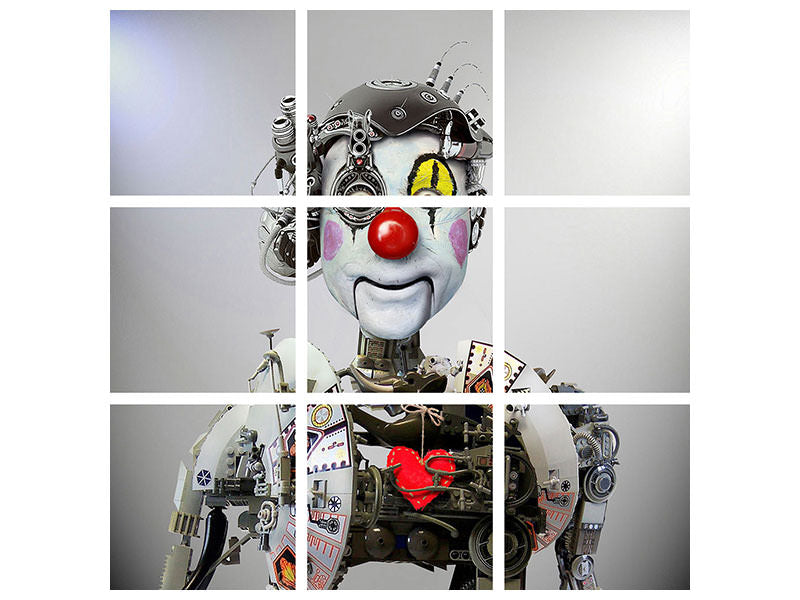 4-piece-canvas-print-electronic-clown