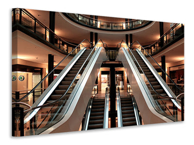 3-piece-canvas-print-escalator-in-shopping-mall