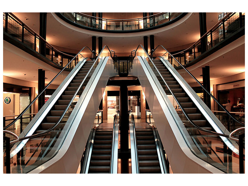 modern-3-piece-canvas-print-escalator-in-shopping-mall