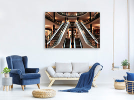 modern-3-piece-canvas-print-escalator-in-shopping-mall