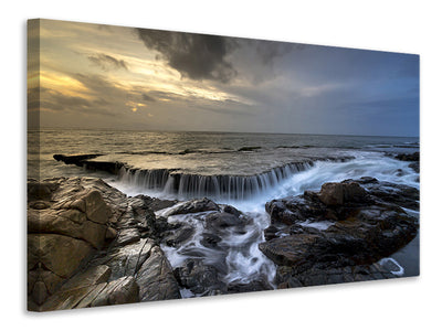 panoramic-canvas-print-evening-mood-at-the-sea