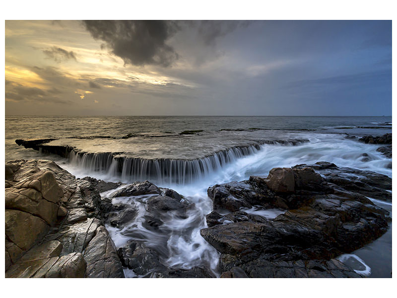 panoramic-3-piece-canvas-print-evening-mood-at-the-sea