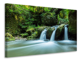 5-piece-canvas-print-falling-water-in-the-wood