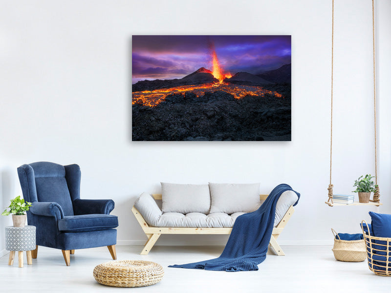 modern-4-piece-canvas-print-fire-at-blue-hour