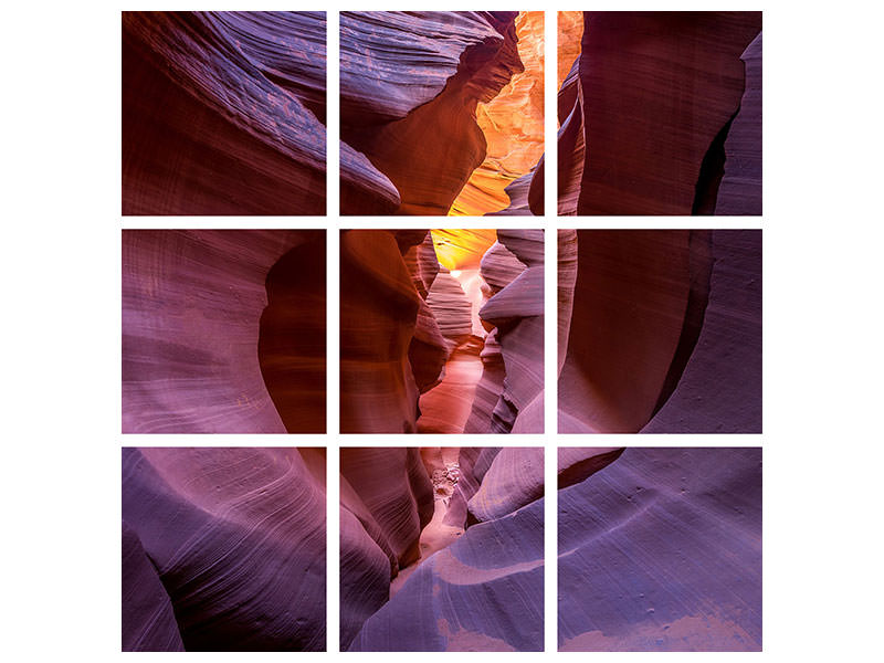4-piece-canvas-print-fire-in-canyon