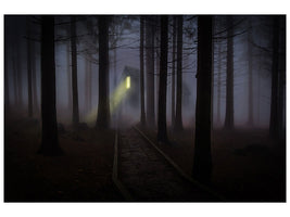 modern-4-piece-canvas-print-fog-in-the-forest