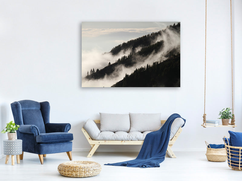 3-piece-canvas-print-fog-in-the-woods
