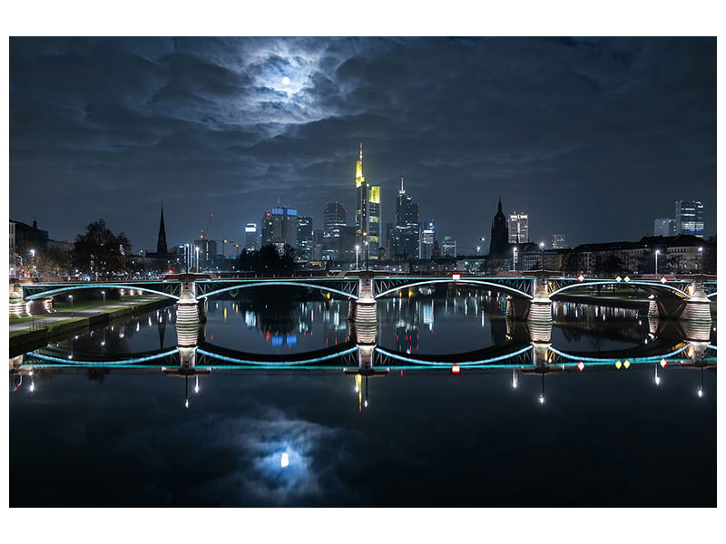 modern-4-piece-canvas-print-frankfurt-at-full-moon