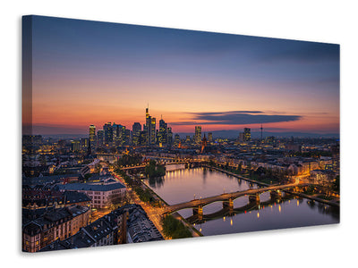 3-piece-canvas-print-frankfurt-skyline-at-sunset