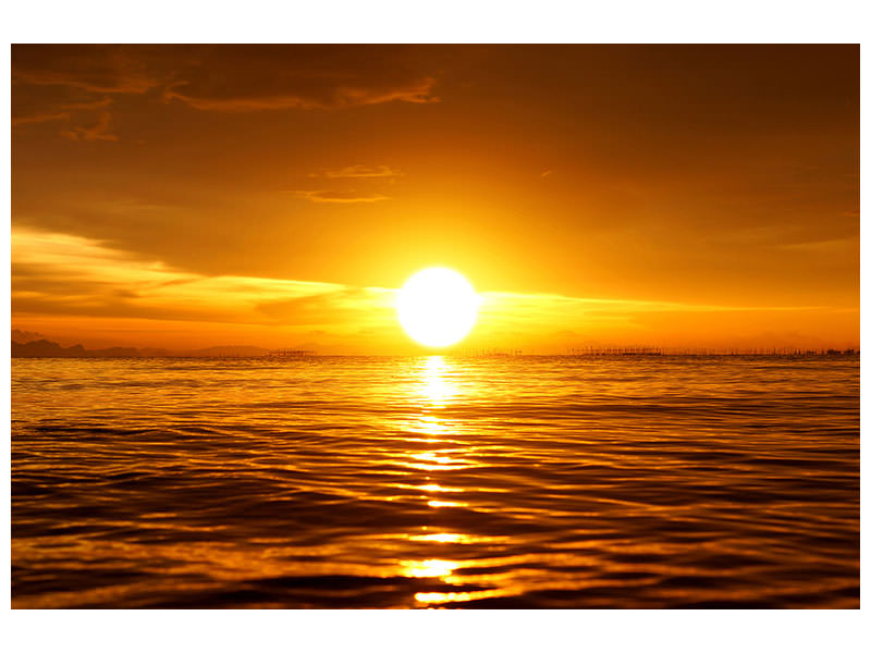 3-piece-canvas-print-glowing-sunset-on-the-water