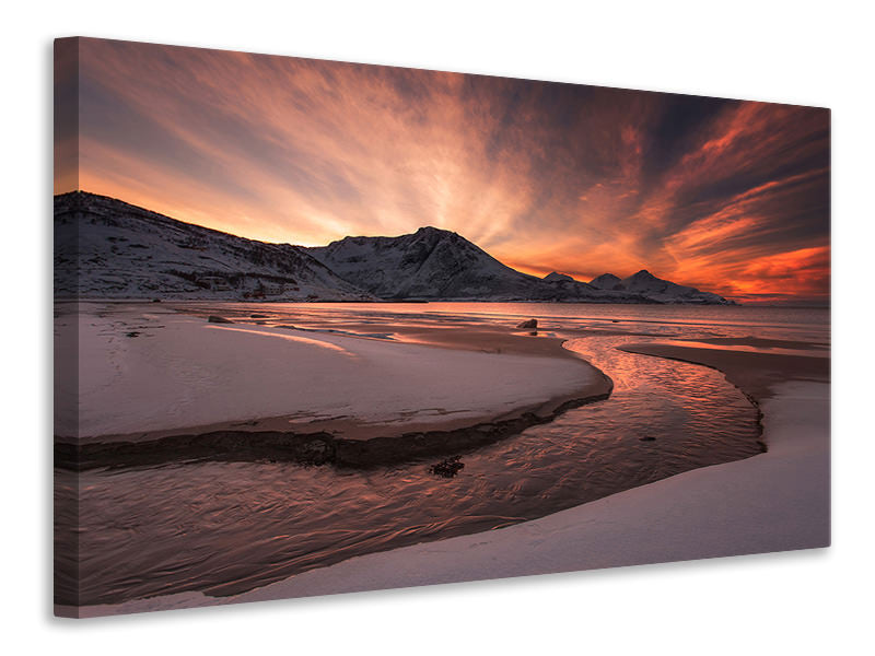 4-piece-canvas-print-golden-sunset
