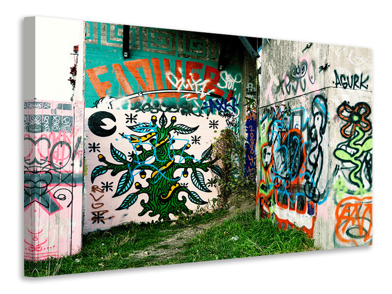 panoramic-3-piece-canvas-print-graffiti-in-the-backyard