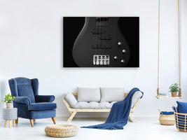 panoramic-3-piece-canvas-print-guitar-in-black