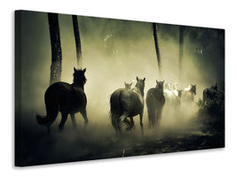 3-piece-canvas-print-horses-in-the-forest