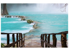 modern-4-piece-canvas-print-house-at-waterfall