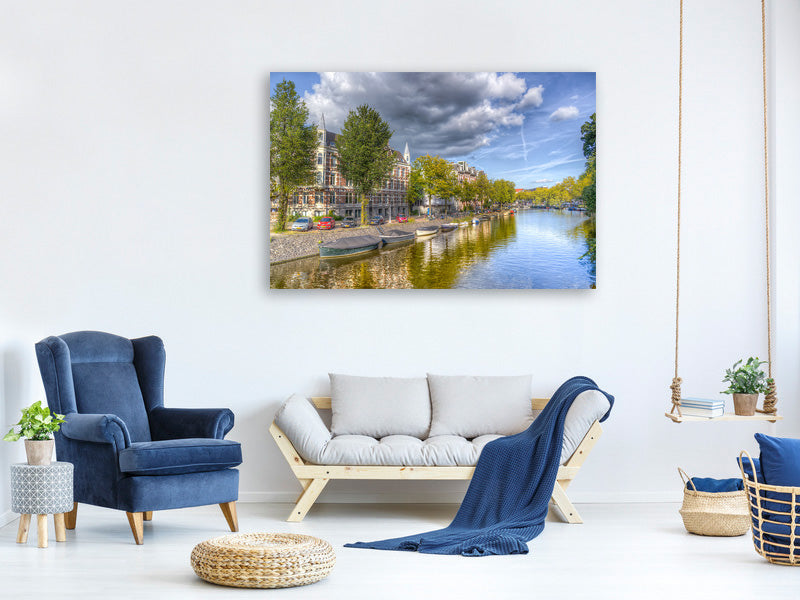 5-piece-canvas-print-idyllic-amsterdam