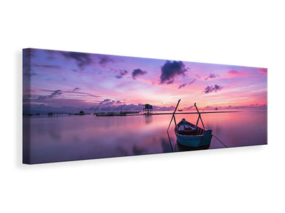 panoramic-3-piece-canvas-print-impressive-sunset-at-the-sea