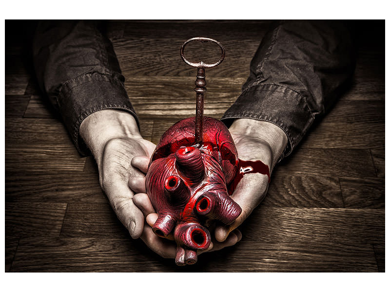 4-piece-canvas-print-key-to-my-heart