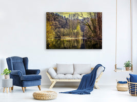 modern-4-piece-canvas-print-lake-in-the-forest