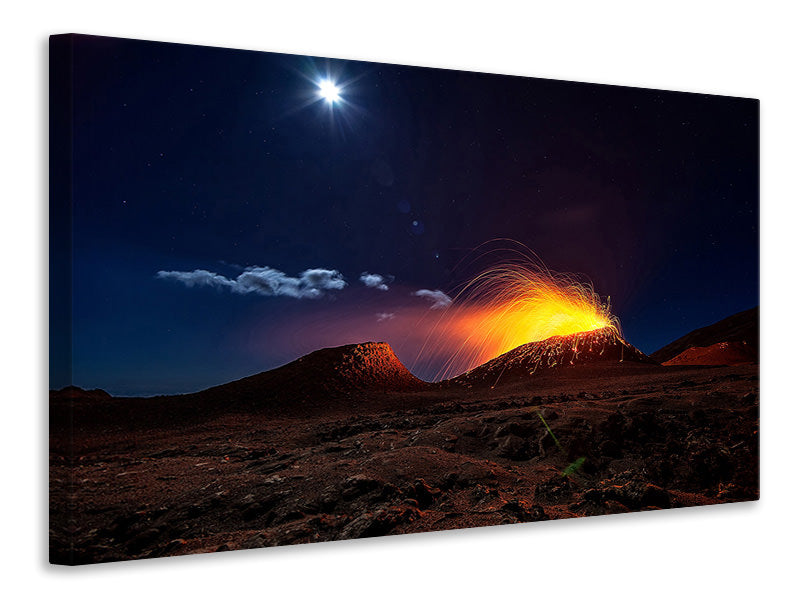 modern-3-piece-canvas-print-lava-flow-with-the-moon