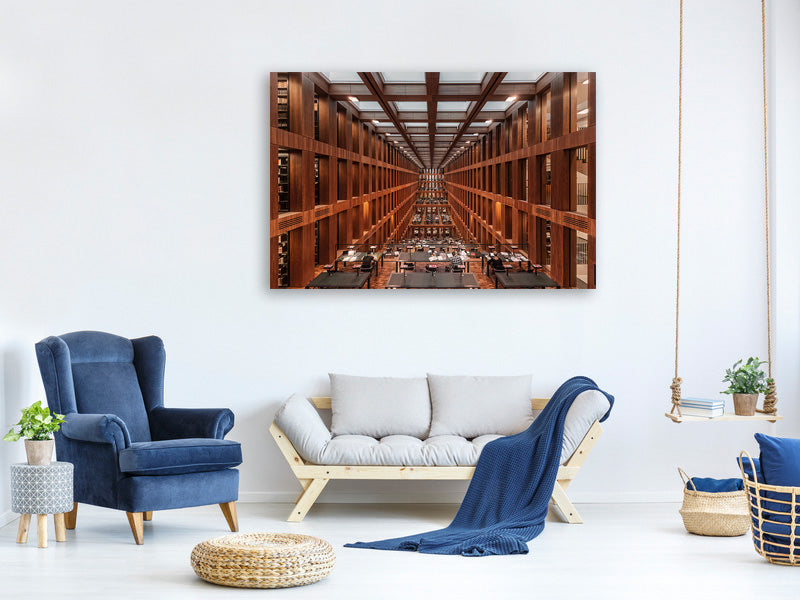 5-piece-canvas-print-library-in-berlin
