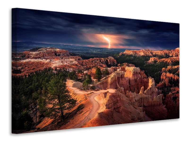 3-piece-canvas-print-lightning-over-bryce-canyon