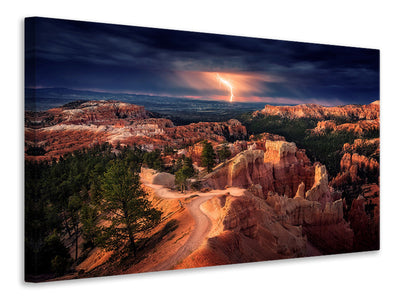 3-piece-canvas-print-lightning-over-bryce-canyon