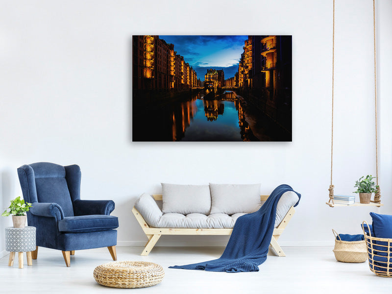 modern-4-piece-canvas-print-lights-from-hamburg