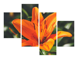 modern-3-piece-canvas-print-lilies-blossom-in-orange-xl