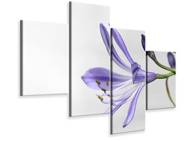 4-piece-canvas-print-lily-flower-in-purple