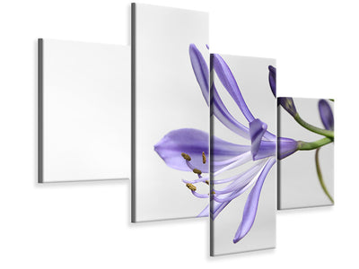 4-piece-canvas-print-lily-flower-in-purple