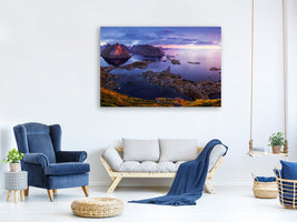 4-piece-canvas-print-lofoten-sunrise