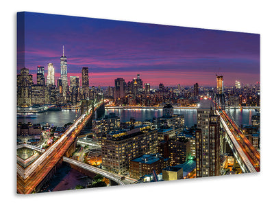 panoramic-canvas-print-manhattan-skyline-at-sunset