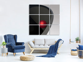 4-piece-canvas-print-metal-ball-in-bowl