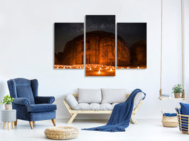 modern-3-piece-canvas-print-petra-by-night
