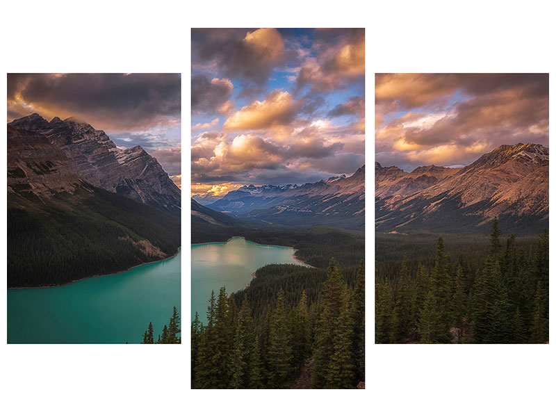 modern-3-piece-canvas-print-peyto-lake-at-dusk