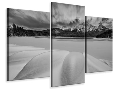 modern-3-piece-canvas-print-pyramid-lake-in-winter