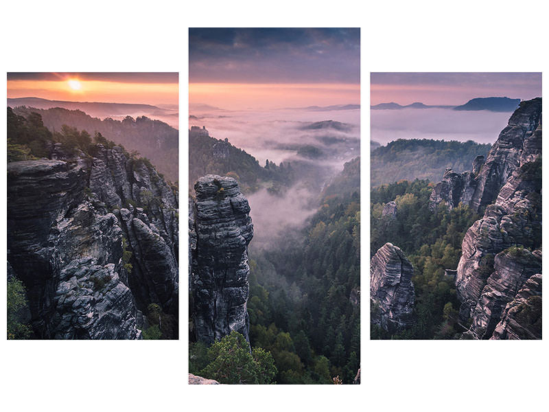 modern-3-piece-canvas-print-sunrise-on-the-rocks