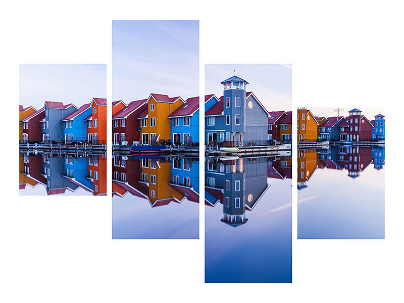 modern-4-piece-canvas-print-colored-homes