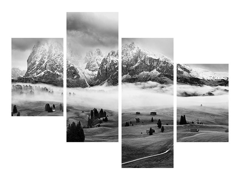 modern-4-piece-canvas-print-foggy-dolomites