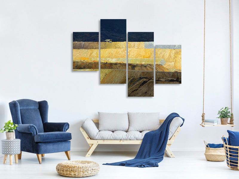 modern-4-piece-canvas-print-heavy-truck