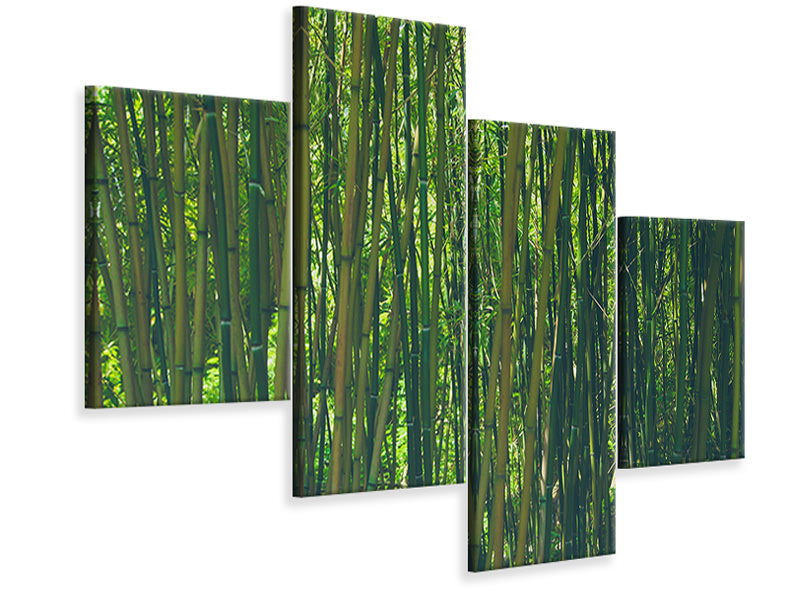 modern-4-piece-canvas-print-in-the-middle-of-the-bamboo