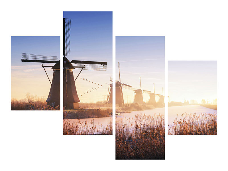 modern-4-piece-canvas-print-kinderdijk-iv