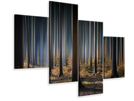 modern-4-piece-canvas-print-mystic-wood