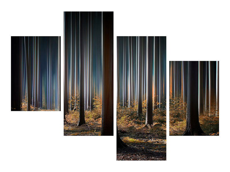 modern-4-piece-canvas-print-mystic-wood