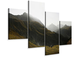 modern-4-piece-canvas-print-nationalpark-schweiz