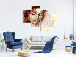 modern-4-piece-canvas-print-romantic-portrait-of-a-beauty